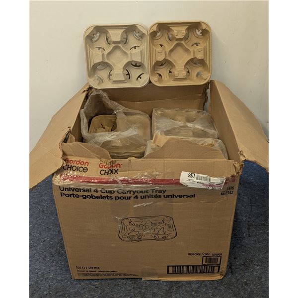 4 Cup Carryout Trays - Lot of Approx. 360pcs| KF26/EC6