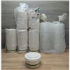 Image 1 : 12oz Compostable Paper Soup Cups W/White & Clear Lids - Lot of Approx. 1050pcs| KF28/EC6