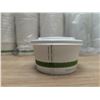 Image 2 : 12oz Compostable Paper Soup Cups W/White & Clear Lids - Lot of Approx. 1050pcs| KF28/EC6
