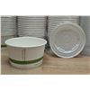 Image 3 : 12oz Compostable Paper Soup Cups W/White & Clear Lids - Lot of Approx. 1050pcs| KF28/EC6