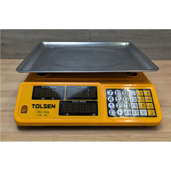 Tolsen Digital Commercial Price Scale, 40kg/88lb| CM11/EC6