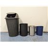 Image 1 : Assorted Trash Bins - Lot of 4pcs| CM28/Bside