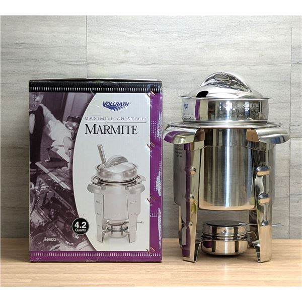 Vollrath Maximillian Steel Marmite Soup Station Chafer 4.2Qt, 49523| Rack J