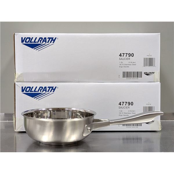 Vollrath Intrigue 1Qt Stenless Steel Saucier - Lot of 2| CC1