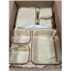 Image 5 : Cambro Plastic Rectangular Tray 3  Compartments, 853FH150 - Lot of 24 ( 1 case )| L2-3