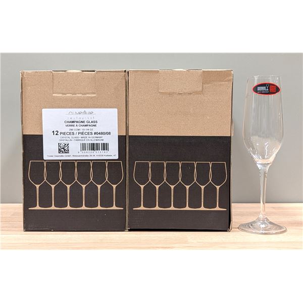 Riedel 10-1/4Oz Champagne Glasses - Lot of 11| L4-1