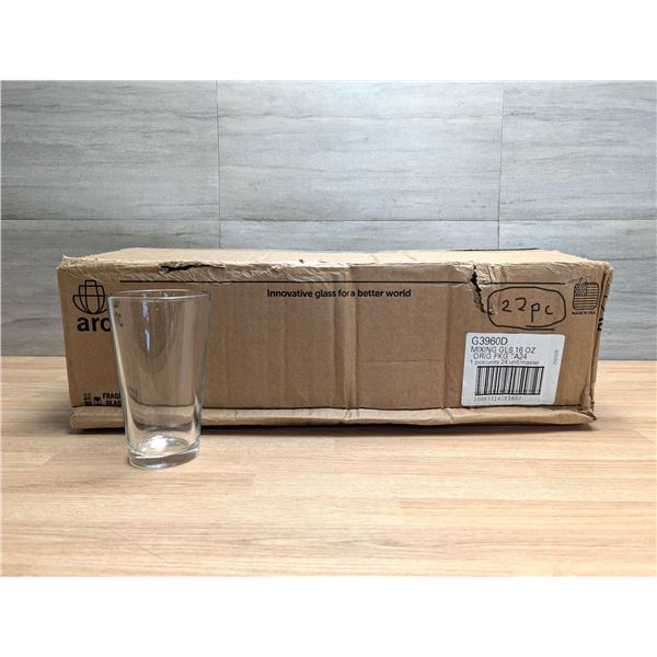Arcoroc 16oz Mixing Glass, G3960D - Lot of 22| EC4-1