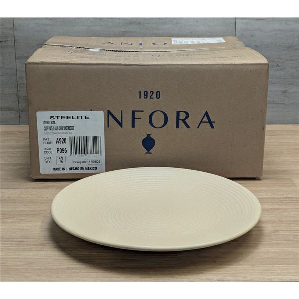 Steelite 10-3/4 Coupe Plate Chena Sand Embossed,P096 - Lot of 12| EC-5-3