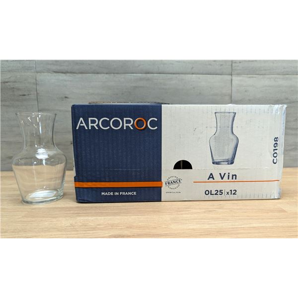 Arcoroc 8.25oz Wine Decanter, C0198 - Lot of 11| EC-5-3