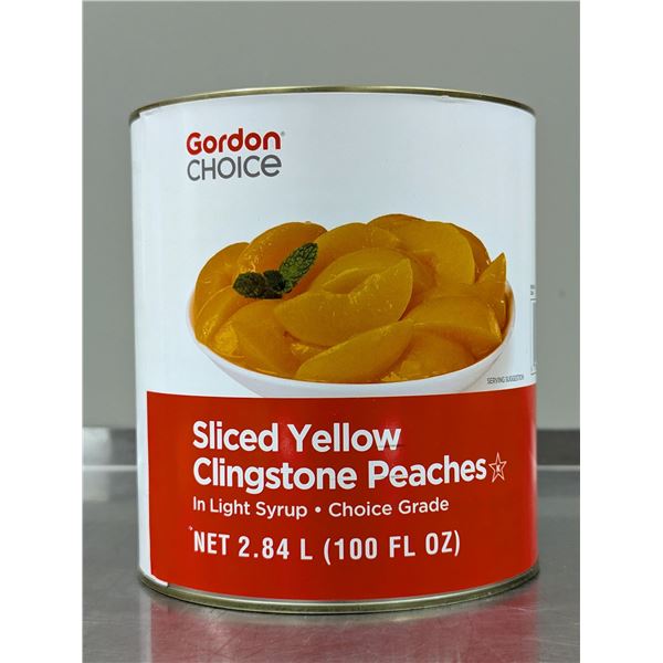 Gordon Choice Sliced Yellow Clingstone Peaches 2.84L | Can-21