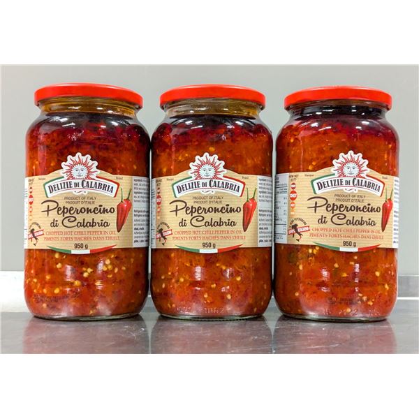 Delizie de Calabria Pepperoncino di Calabria 950g - Lot of 3| L4-3