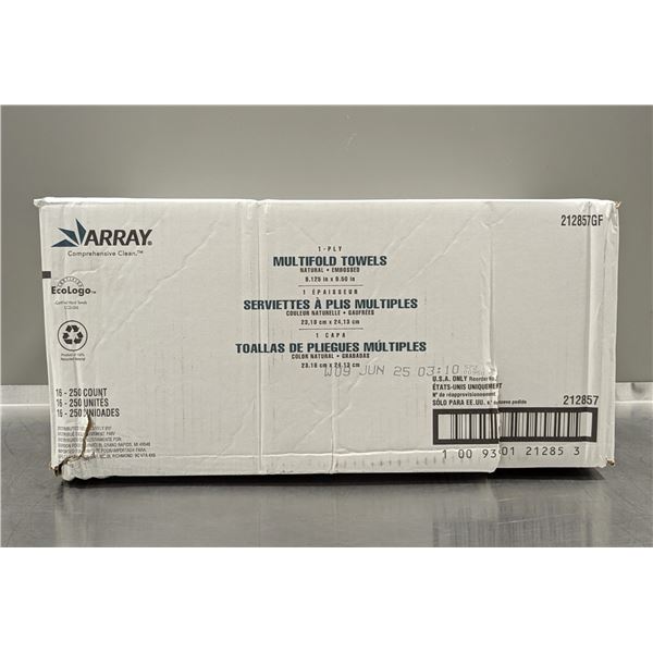 Array  Multifold Towels 212857, 250cnt - Lot of 16 ( 1 Case )| EC7-1