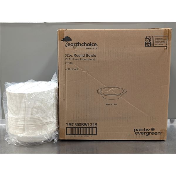 Earthchoice 32oz Round Bowls, YMC508BWL32B - Lot of 400 ( 1 Case )| L7-R1