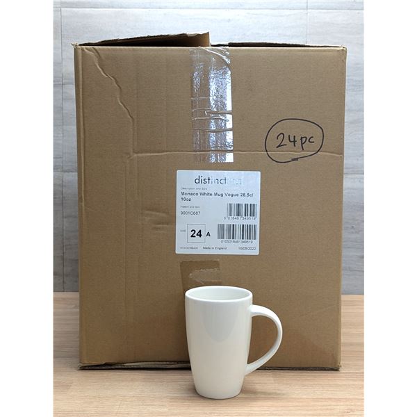 Distinction Monaco 10oz  White Mug Vogue - Lot pf 24| L7-R1