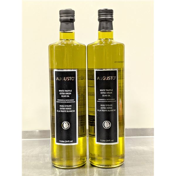Augusto White Truffle Extra Virgin Olive Oil, 1L - Lot of 2| L3-3