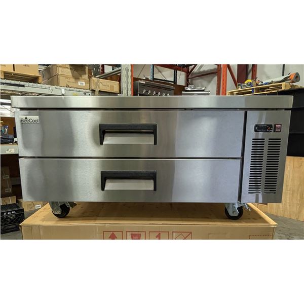 iBeeCool iBC-CB52 52" Refrigerated Chef Base W/2 Drawers | 2760/LBD