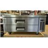 Image 1 : iBeeCool iBC-CB52 52" Refrigerated Chef Base W/2 Drawers | 6824/LBD