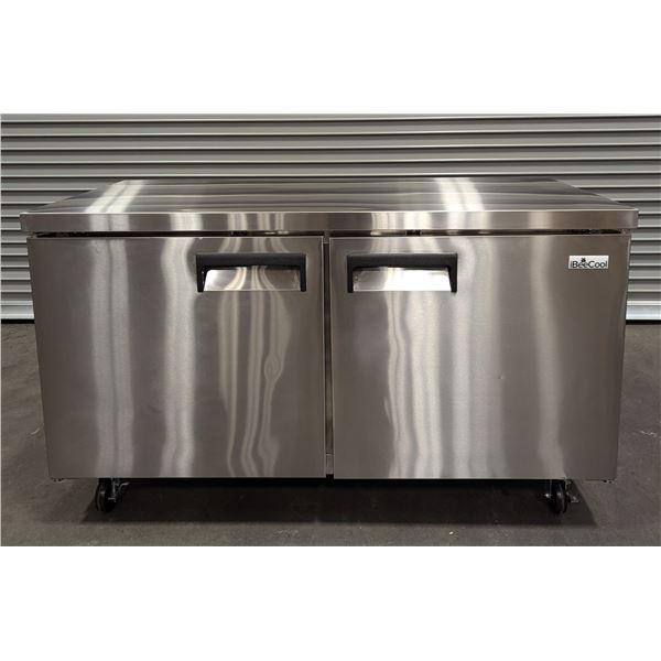 iBeeCool iBC-UF60 60" Double Door Undercounter Freezer | 201