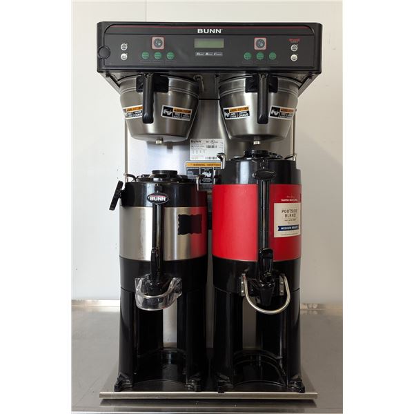 Bunn ICB Twin Tall BrewWISE Coffee Brewer w/ThermoFresh Servers | 3807X/L12