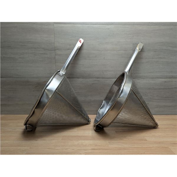 12"  Fine Mesh Stainless Steel Strainers - Lot of 2 | JB2