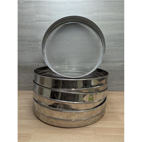 16" Fine Mesh Round Sifters - Lot of 4 | JB9