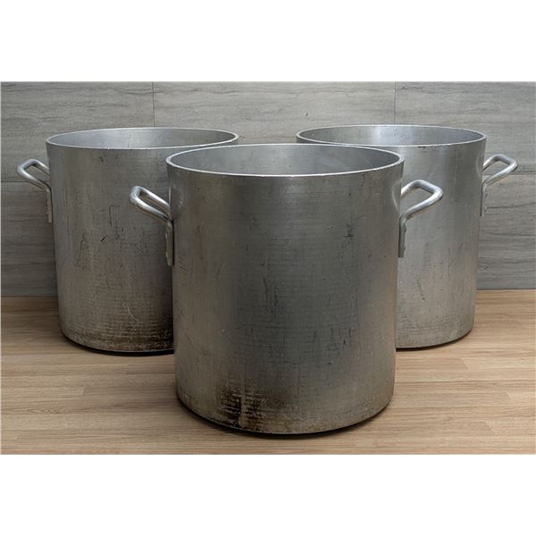 12" Dia Stainless Steel Stock Pots - Lot of 3 | JB10/MC2