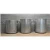 Image 1 : Assorted Aluminum Stock Pots - Lot of 3pcs | JB12/MC2