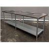Image 3 : 96" x 30" Stainless Steel Work Table, Omcan 22077 | GY3-FL