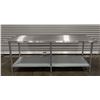 Image 1 : 84" x 30" Stainless Steel Work Table, Omcan 22076 | MR6-1