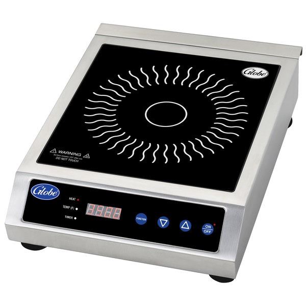 Globe GIR18 Heavy Duty Countertop 1800W Induction Range | MR2-2