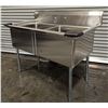Image 3 : 53" x 30" Two Tub Sink, Omcan 22119 | ConF