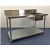 Image 2 : 60" x 30" Stainless Table with Right Sink, 6" Backsplash, Omcan 43242 | R7-3