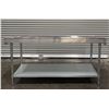 Image 8 : 72" x 30" Stainless Steel Work Table with 4" Backsplash, Omcan 22090 | R8-3