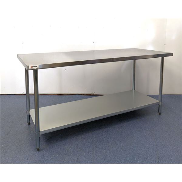 72" x 30" Stainless Steel Work Table, Omcan 22075 | MR6-1