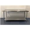 Image 3 : 72" x 30" Stainless Steel Work Table, Omcan 22075 | MR6-1