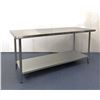 Image 1 : 72" x 30" Stainless Steel Work Table, Omcan 22075 | MR6-1