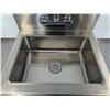 Image 3 : Wall Mount Hand Sink with 4" Faucet, Drain Basket, Omcan 44585 | MR1-3