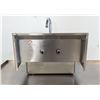 Image 5 : Wall Mount Hand Sink with 4" Faucet, Drain Basket, Omcan 44585 | MR1-3