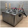 Image 2 : 8L (4L x 2) Pasta Cooker, 120V, Omcan 43558 | R4-2