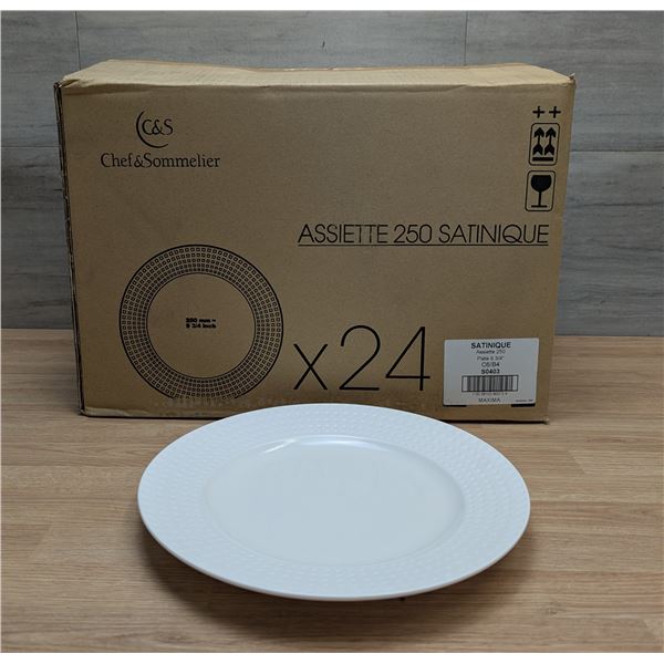 Satinique 9-3/4" Brunch Plate, Chef & Sommelier S0403 - Lot of 24 | R3-2