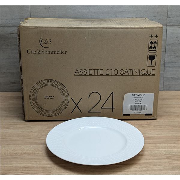 Satinique 8-3/8" Brunch Plate, Chef & Sommelier S0404 - Lot of 24 | R3-1Pallet