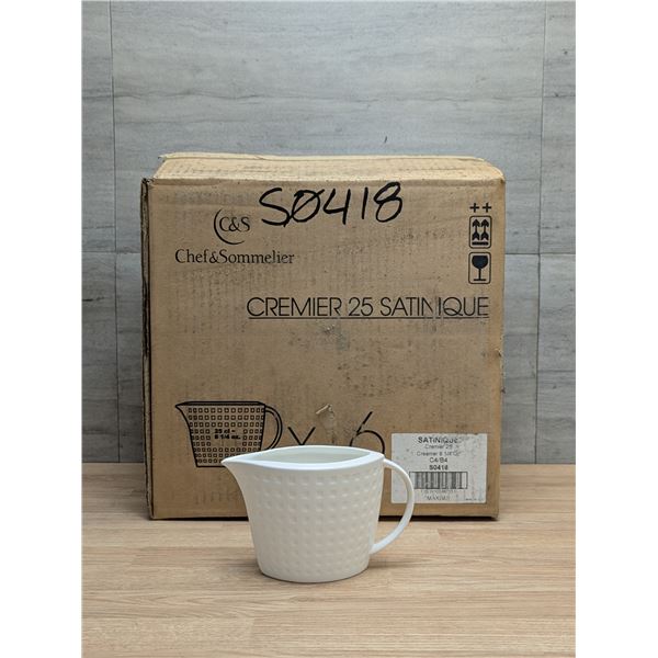 Satinique 8-1/4oz Creamers, Chef & Sommelier S0418 - Lot of 16 | R3-1Pallet