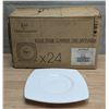 Image 1 : Satinique 6" Square Saucers, Chef & Sommelier S0441 - Lot of 24 | R3-2