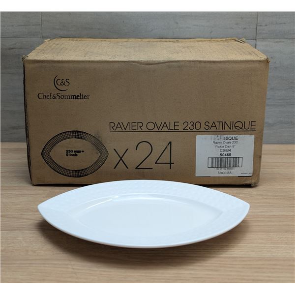 Satinique Oval Platters, Chef & Sommelier S0465 - Lot of 24 | R3-2
