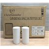 Image 1 : Ginseng Salt & Pepper Shakers, Chef & Sommelier S0578 - Lot of 24 Sets | L5L-4