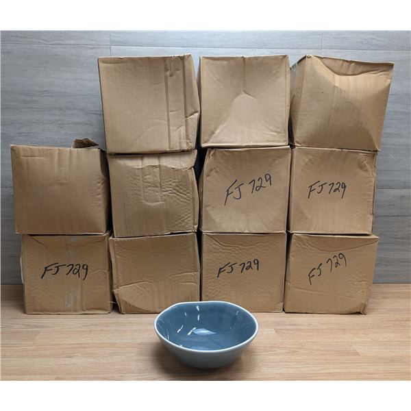 Canyon Ridge 6" Blue Bowls, 15.5oz, Arcoroc FJ729 - Lot of 66 (11 Boxes) | FtC
