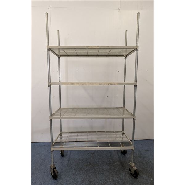 41-1/2" x 21" x 78" Wire Shelving With Wheels | JB17/L8F