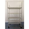 Image 1 : 41-1/2" x 21" x 78" Wire Shelving With Wheels | JB17/L8F