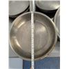 Image 7 : Assorted 10" Stainless Steel Frying Pans - Lot of 13pcs | JB18/L8FRack17