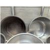 Image 3 : Assorted 2qt Stainless Steel Sauce Pans - Lot of 5pcs | JB21/L8FRack17